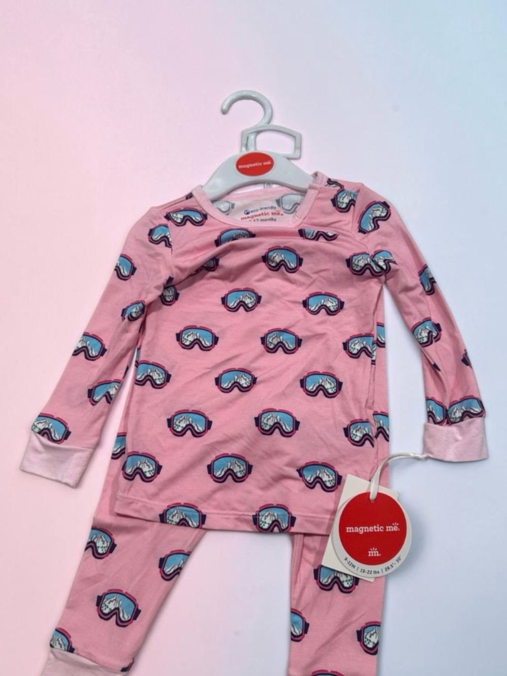 Magnetic Me PJ Set Pink Powder Playtime 9-12M